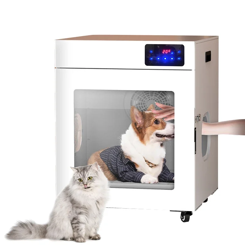 

2024 New Arrival automatic pet grooming cat dog hair dryer machine box