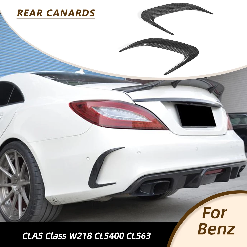 

Задний бампер автомобиля, канавки, боковые вентиляционные накладки, наклейка, комплект кузова для Mercedes Benz W218 CLS Class CLS63 2015-2017, углеродное волокно/FRP