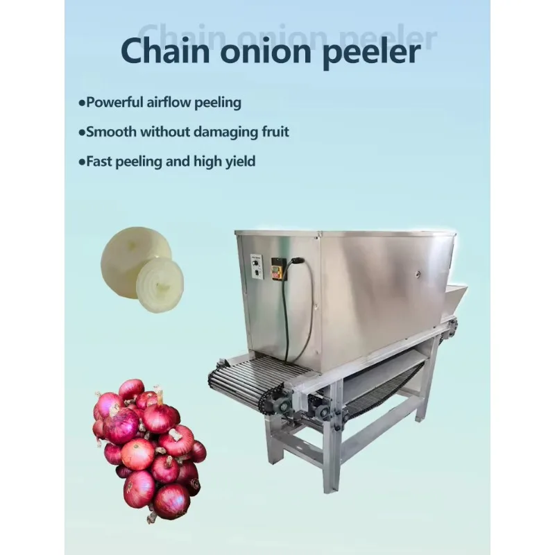 Customize Intelligent Chain Design Onion Peeling Machine Easy and Fast Eficient Peeling Without Residue