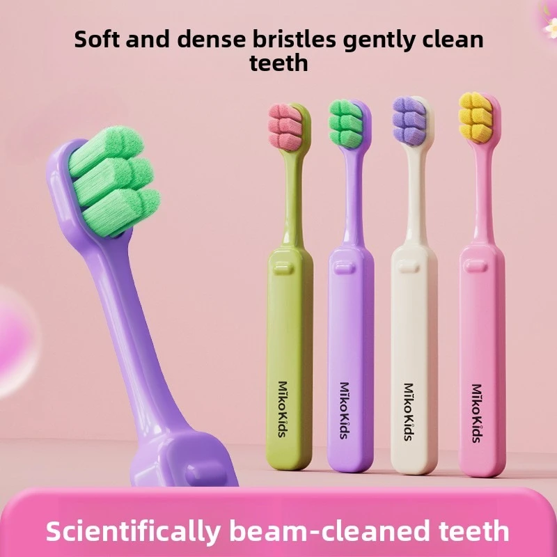 Baby's Ultra-Soft Nano-Bristle Toothbrush. Gentle on Gums, Deep Cleansing Without Hurting Milk Teeth, Ideal for Toddlers  Use.