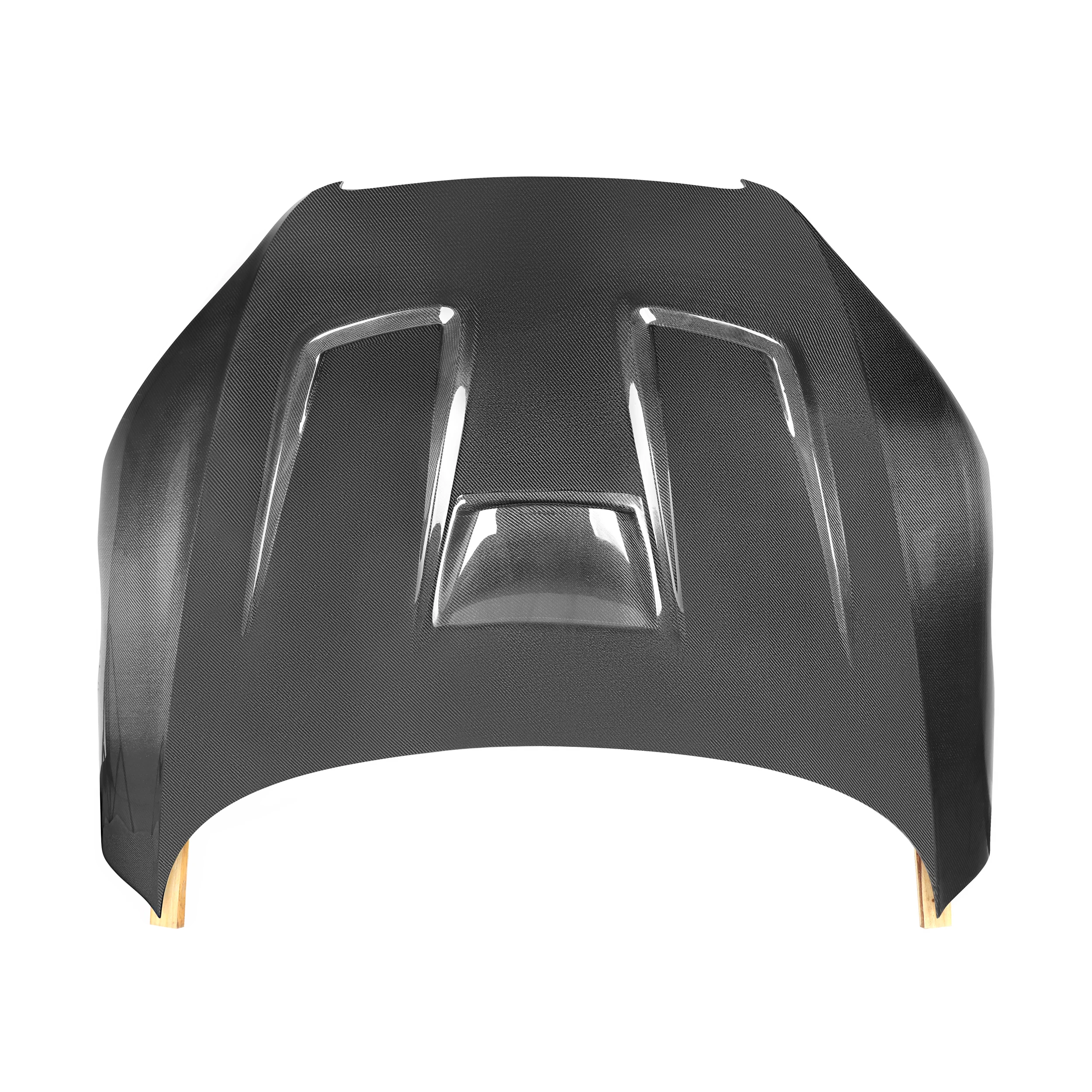 

STLFNigaiah Real Carbon Fiber Front Hood GAD Style for Audis TT TTS TTRS 2011-2015 Black Screw-On Machine Cover Included Screws