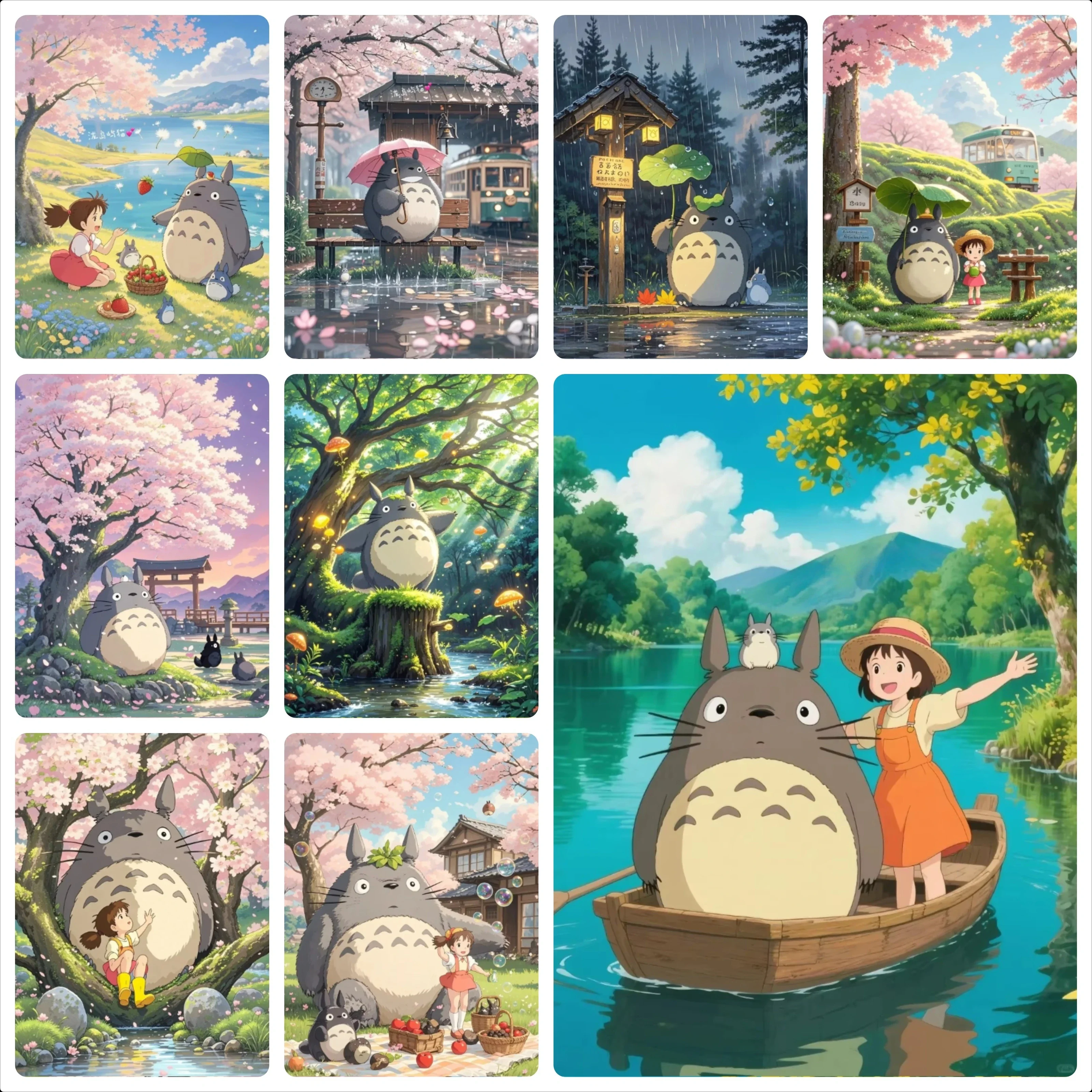 Hayao Miyazaki Animation Totoro Jigsaw Puzzles 500/1000/1200/2000PCS Handmade Art Exquisite Home Decor Gift No Frame