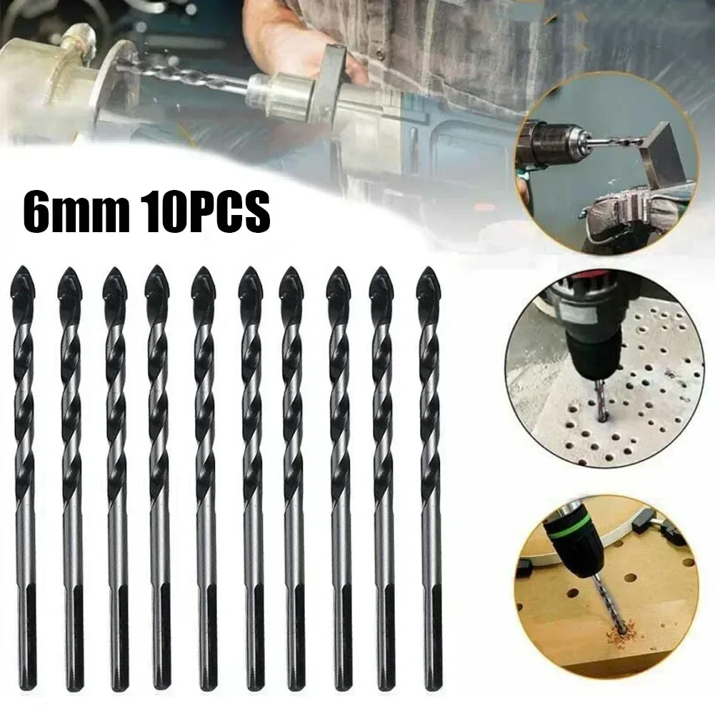 

10* Bits Drill Bits Tile Concrete Brick Black For Porcelain For Porcelain Tile Concrete Brick Practical Useful