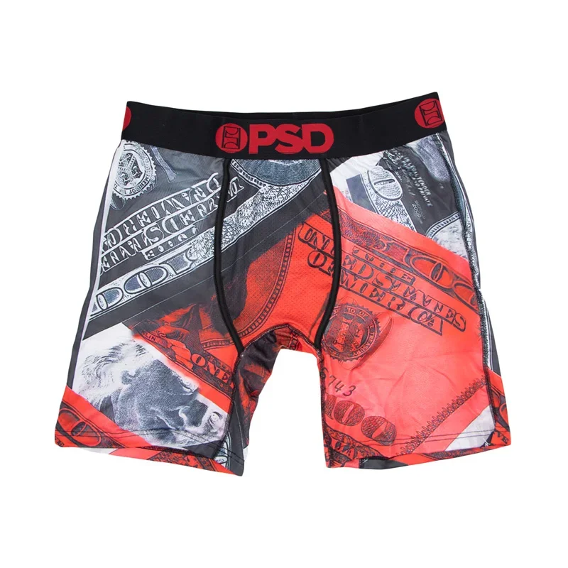 1Pcs Sexy Men Underwear Boxers Men\'s Panties Lingerie Breathable Printed Male Underpants Plus Size Man Boxer Briefs Mens Trunks