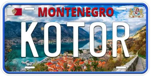 Kotor Montenegro Новинка автомобильный номерной знак алюминий