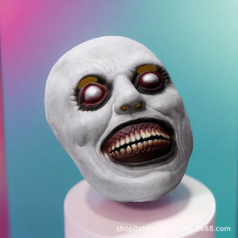 Maschera smiley in lattice con zanne di teschio di Halloween COS Party Dress Up Show Puntelli Maschera divertente di carnevale