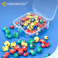 50PCS Quick Opening Fishing Lead Sinker Set, Round Bite Weights Biting Clip, Wrapping Glue, Not Damaging Line,Rock Fishing Gear