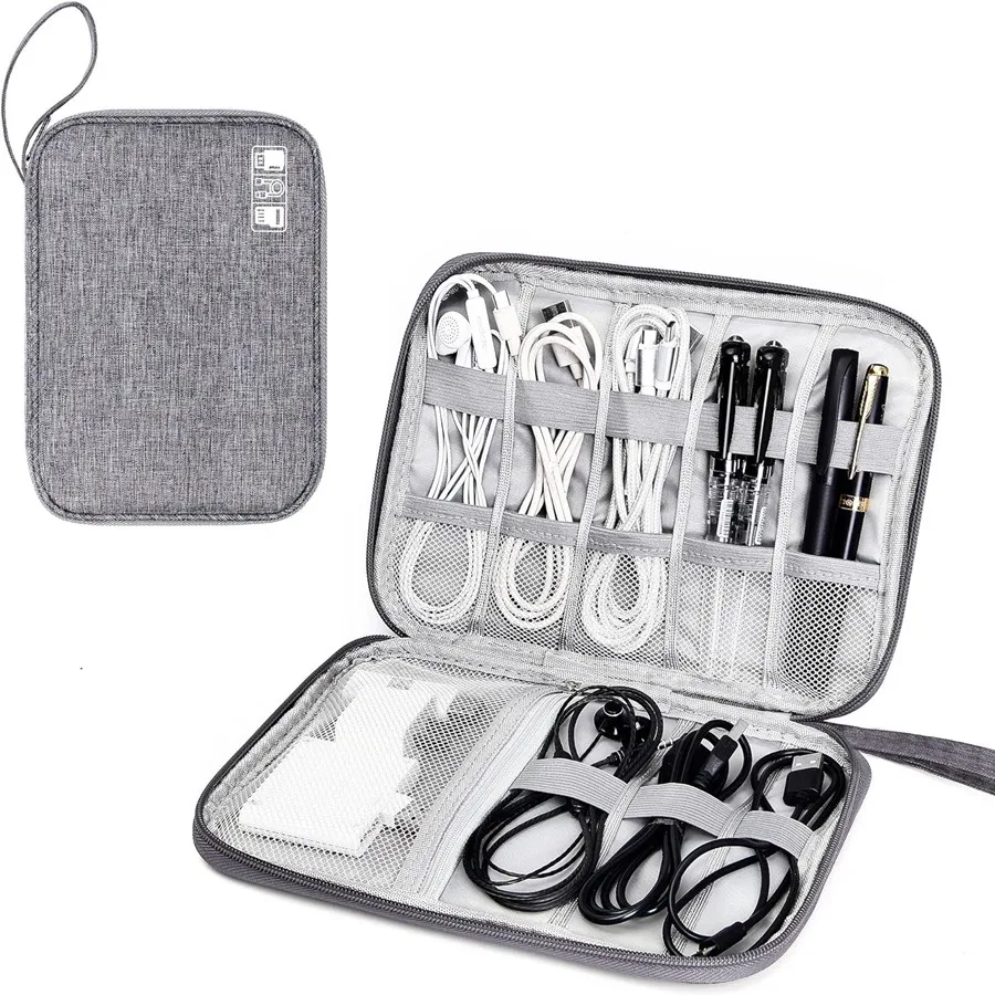 

Practical Cable Travel Packing Cube Portable Digital USB Gadget Storage Bag Charger Wires Case Cosmetic Deposit Pouch Accessorie