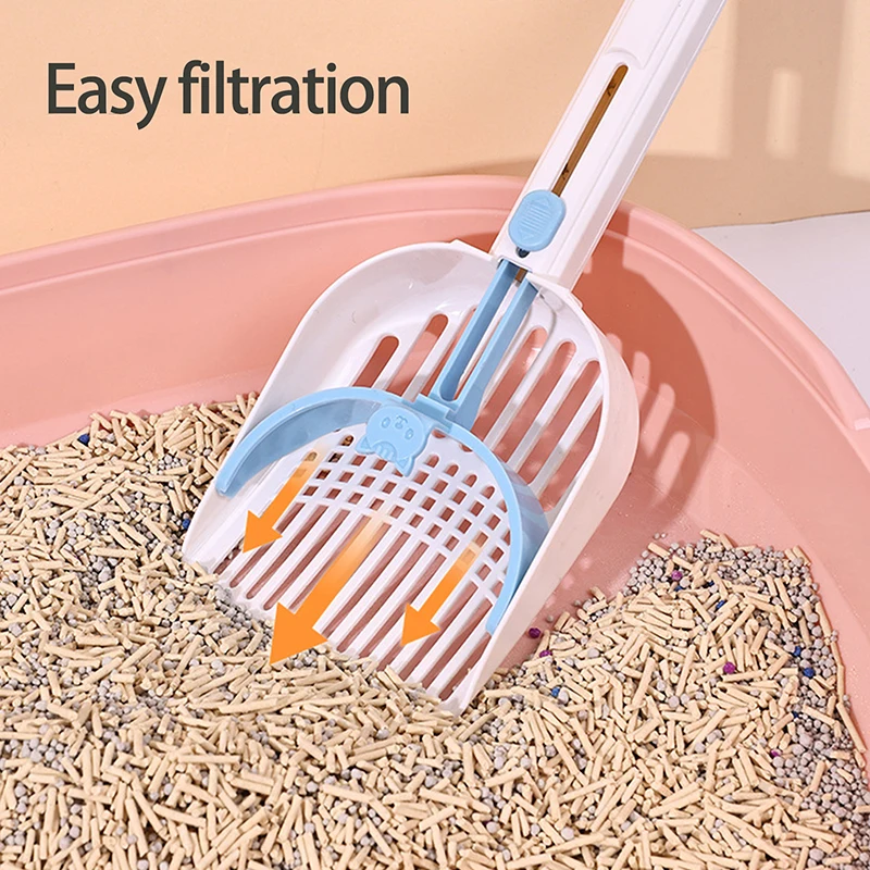 Cat Litter Scoop ,Fine Hole Large Plastic Shovel Labor-saving Kitten Toilet Clean Feces Shit Filter Scoop 1pc