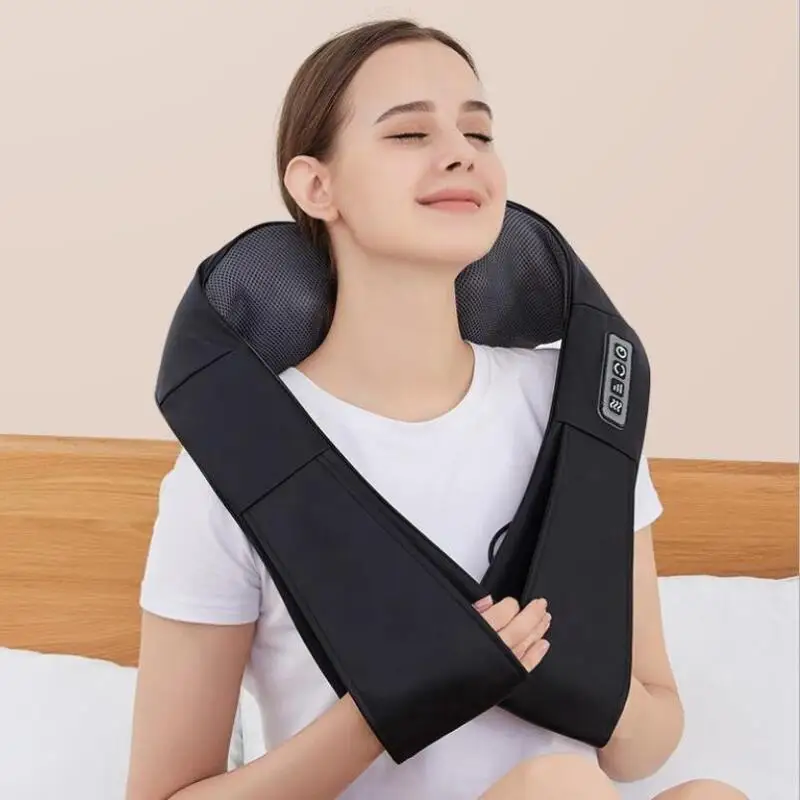 Home massage shawl cervical shoulder kneading electric charging heating massager car massage shawl