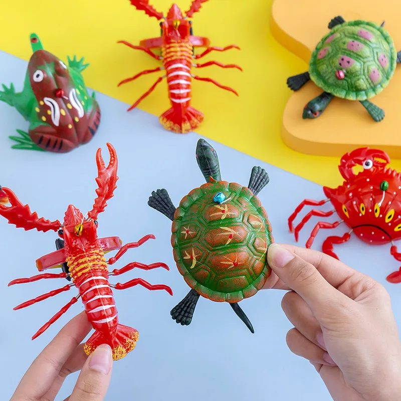 Children Pulling Wire Simulation Turtle Small Toys Educational Funny Pulling Wire Will Run Small Animal Kids Birthday Weird Gift