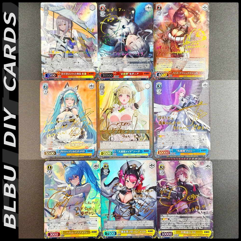 بطاقات BLUBU WS NIKKE Weiss Schwarz بطاقة آلهة النصر مثير ACG Weib لعبة بطاقة توقيع لتقوم بها بنفسك بطاقات أنيمي القابلة للجمع #1