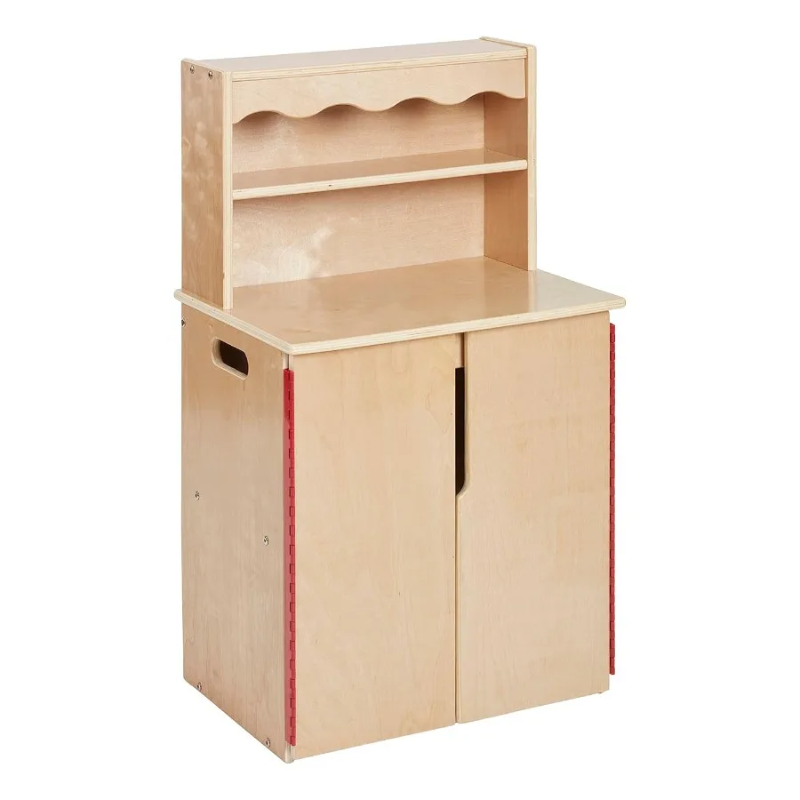 

Play Kitchen Storage Cupboard, Wooden Playset, Natural