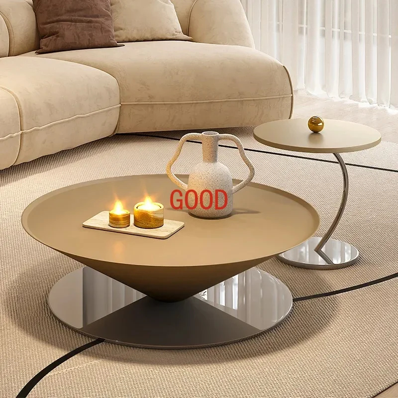 Table Basse Nordique Moderne, Canapé de Luxe Polyvalent, Design de Couloir, Rangement