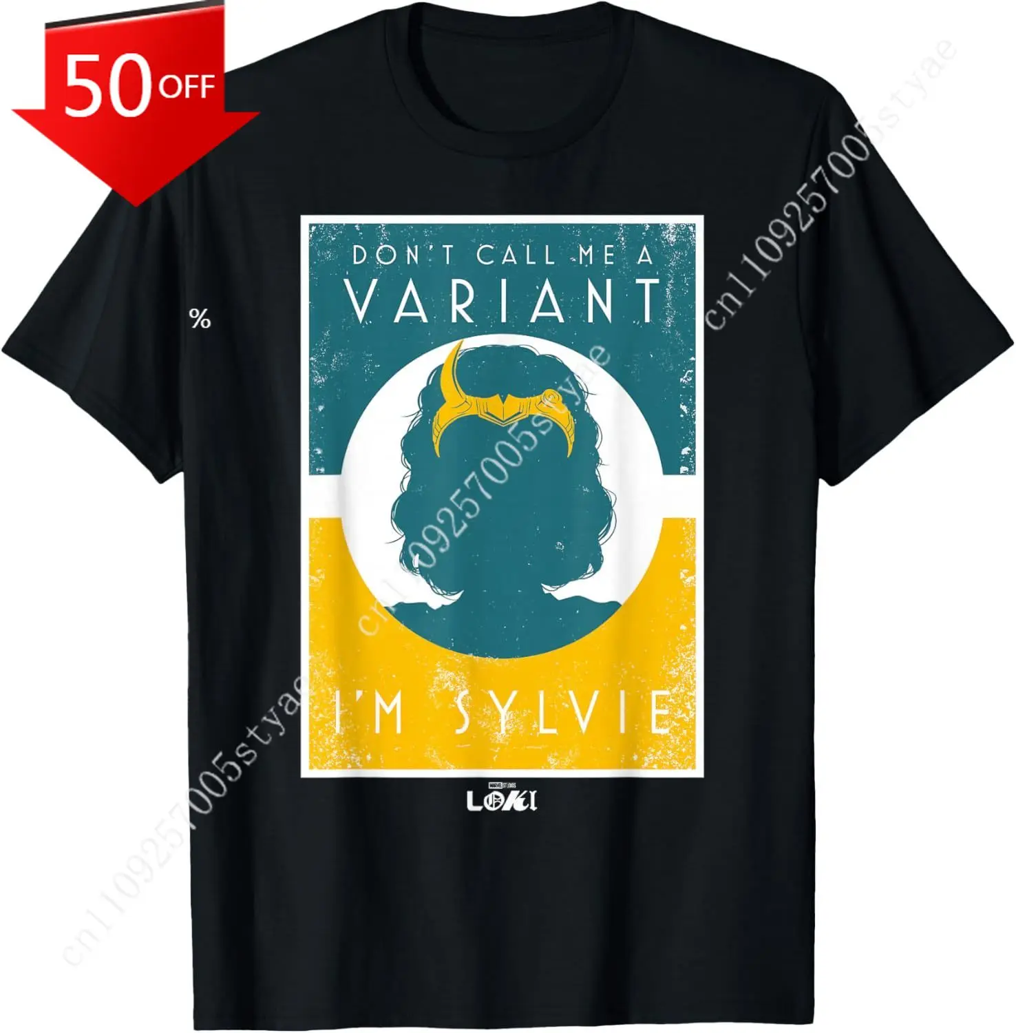 Camiseta de cosplay con póster de Marvel Loki Don't Call Me A Variant, I'm Sylvie
