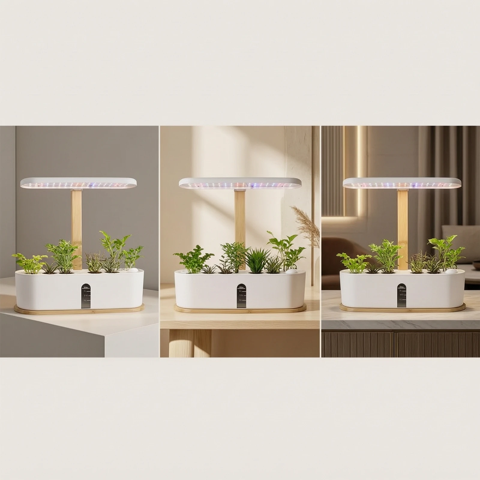 Hydroponic Planter with LED Grow Illumination areaSaving Indoor Hydroponic Garden Indoor Garden with LED Grow Light Fresh Slim view 2