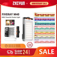 ZHIYUN FIVERAY M40 Mini LED Video Light Support PD Fast Charge 40W Pocket Light for Studio Photography for Live Streaming