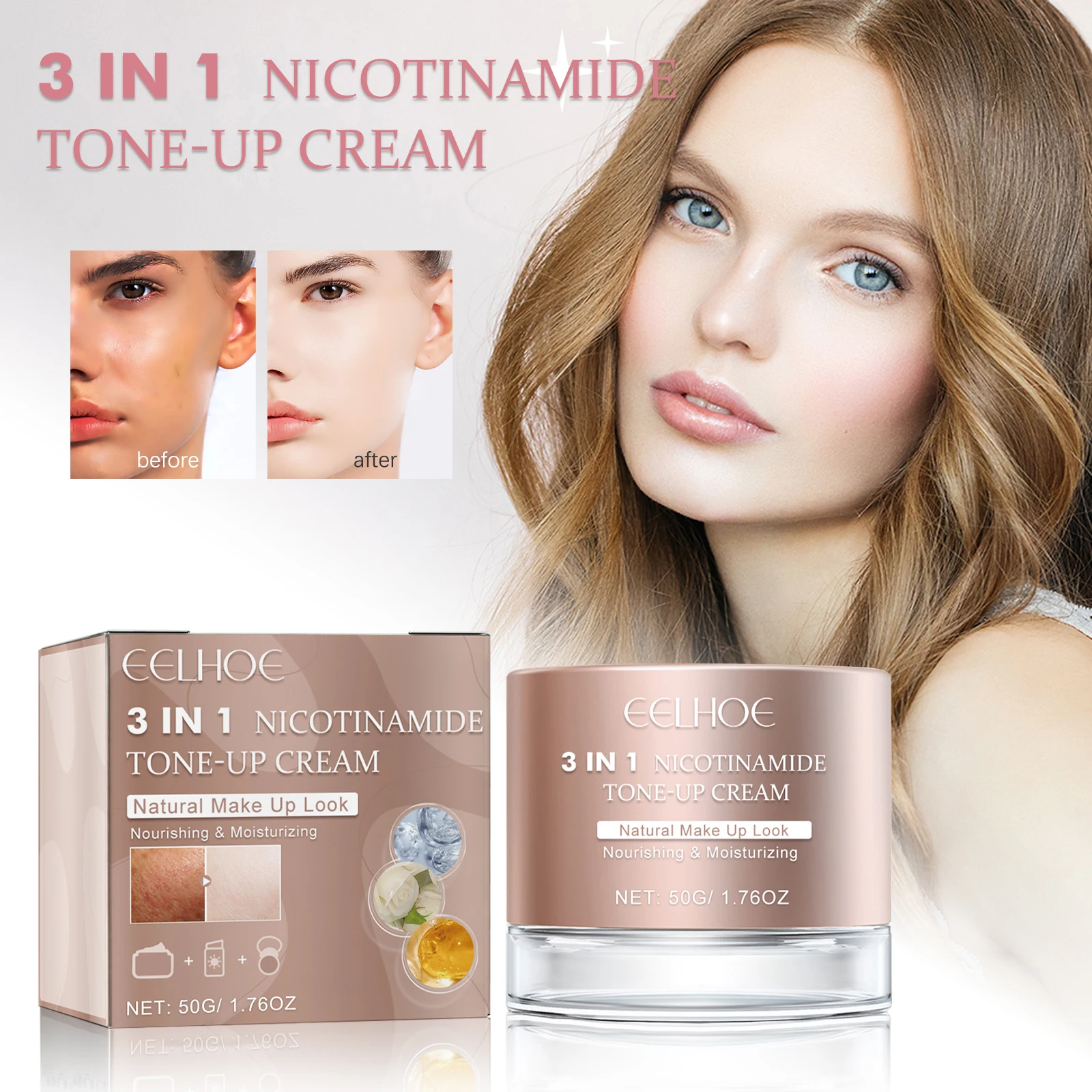 

3-in-1 Brightening Cream – Moisturizes, conceals, evens & brightens skin tone