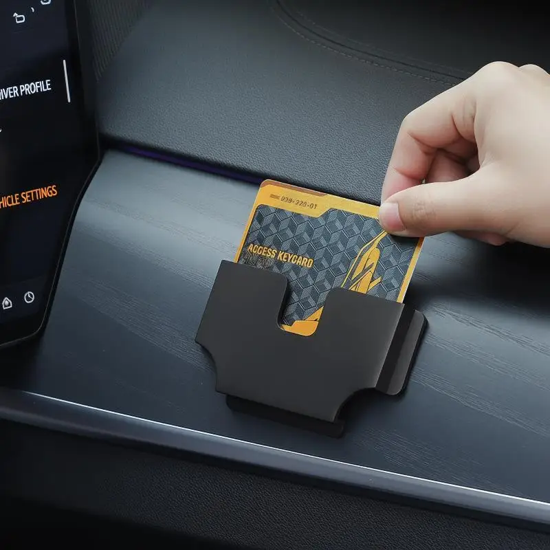 Universal Car Interior Card Holder Multi-function Portable Card Storage Box Car Sun Visor Card Slot Box Crevice Ticket Bracket