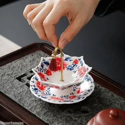 2025 New Creative Blue and White Umbrellas Tea Filters Ceramic Filters Tea Ceremony Decoration Tea Accessories Gift for Friends