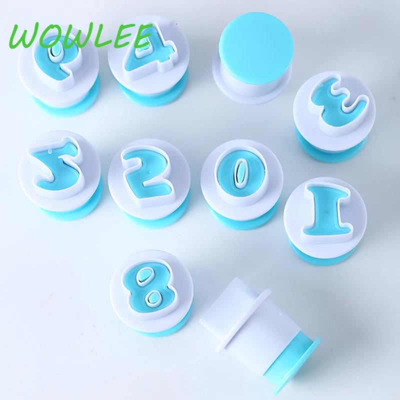 Baking Pastry Mold Letter Fondant Cookie Cutter 26pcs Upper Lowercase Alphabet and 10pcs Number Cake Decoration Tools