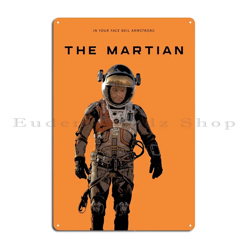 The Martian Metal Plaque Poster Character Club Wall Decor Funny Garage Club Tin Sign Poster