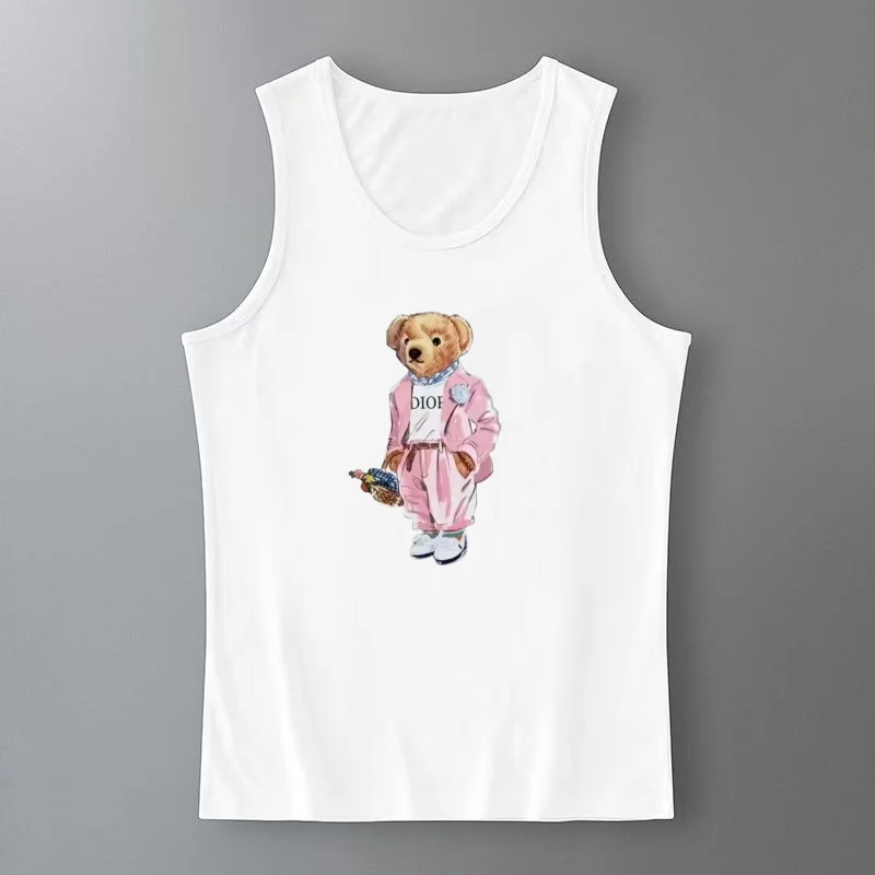 

2025 Women's Spice Girls Summer Vest Tide Brand Light Luxury Crew Neck Sleeveless Bottom Suspender New Printed Slim Top Vest