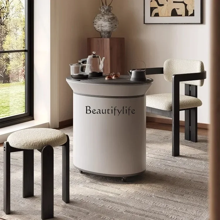 

Z.**Balcony tea table Small household coffee table Modern simple mobile tea table