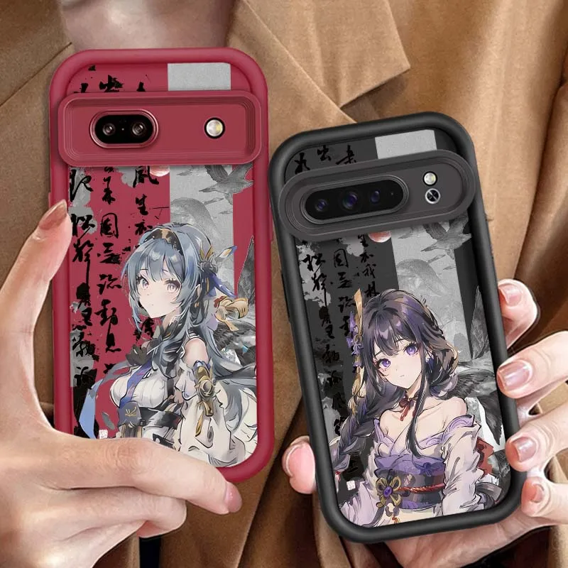 

Genshin Impact Anime Beelzebul Phone Case For Google Pixel 9 8A 8 7 7A Pro XL 5G Eye Ladder Soft TPU Shockproof Cover