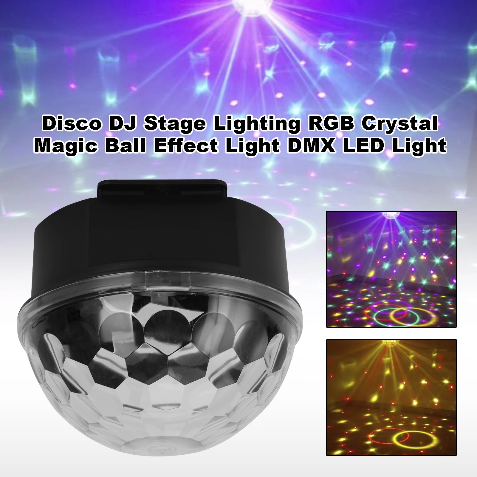 

Освещение сцены диско-джея RGB Crystal Magic Ball Effect Light DMX LED Light