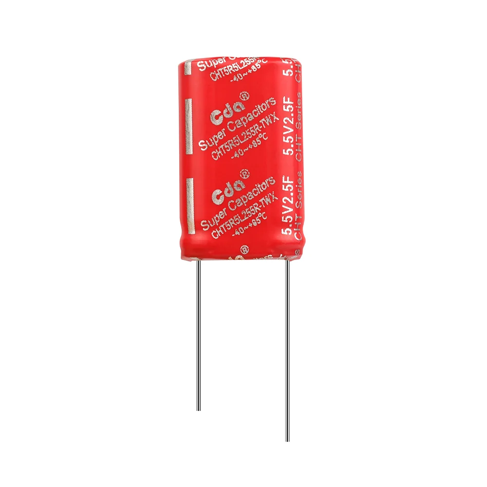 Imagem -05 - Cda Cht Super Capacitores 5.5v 0.1f 0.12f 0.22f 0.47f 0.5f 1.5f 2f 1f 2.5f 3.5f 5f 8f 10f 15f 25f 30f Farrah Supercapacitores