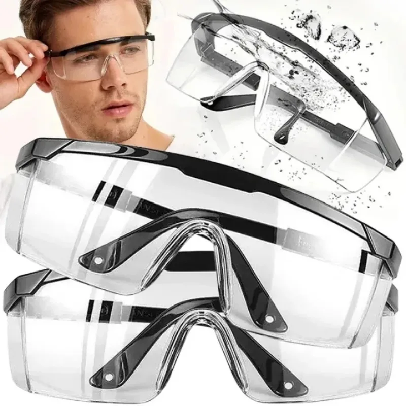 5/1pcs Anti-Splash Eye Protection Work Safety Goggles Windproof Dustproof Protective Glasses Optical Lens Frame Cycling Goggles