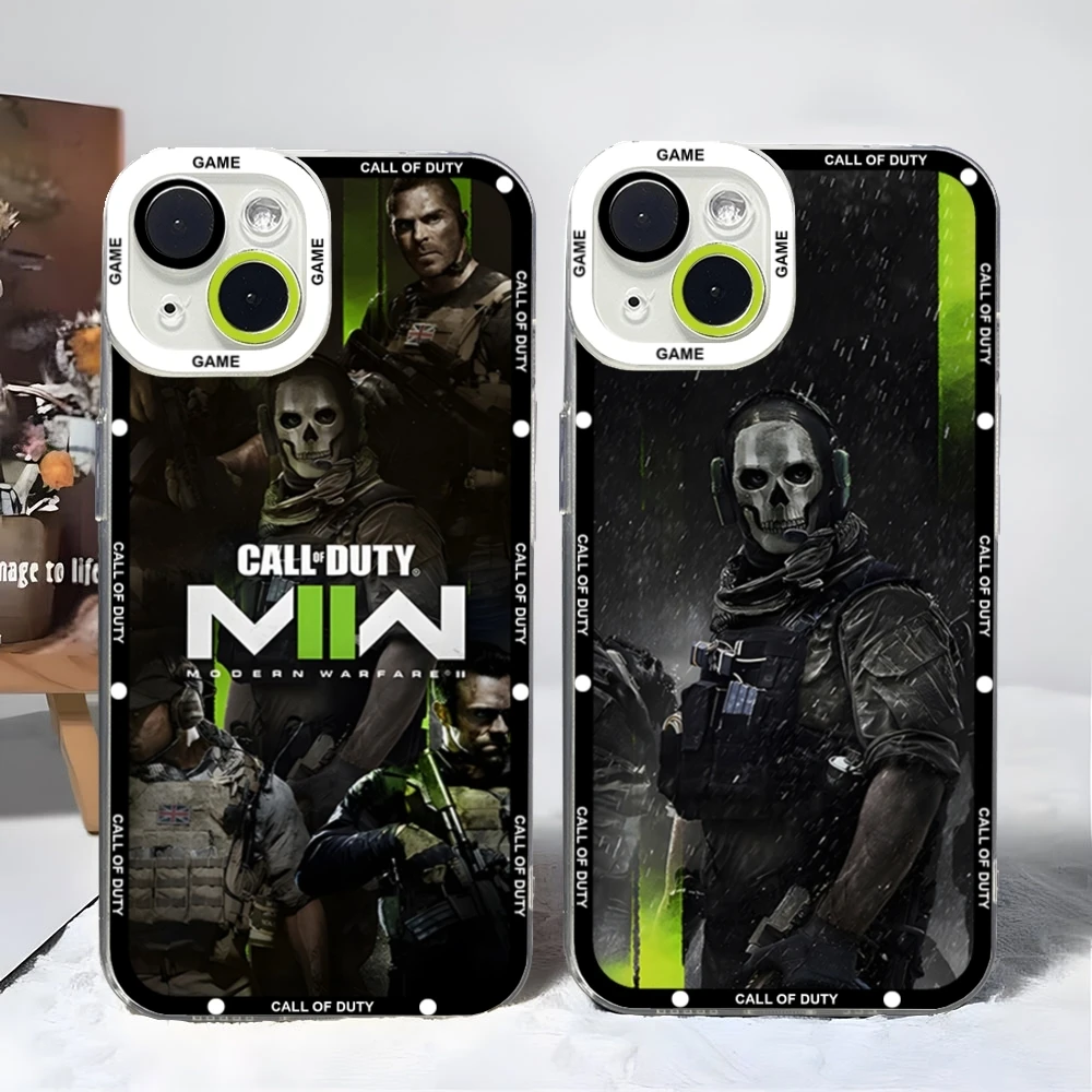 Чехол для телефона Call Of Game Duty 2, прозрачный для IPhone 16 Pro Max 15 12 14 Plus 13 Mini 11 Angel Eye, мягкий чехол из ТПУ