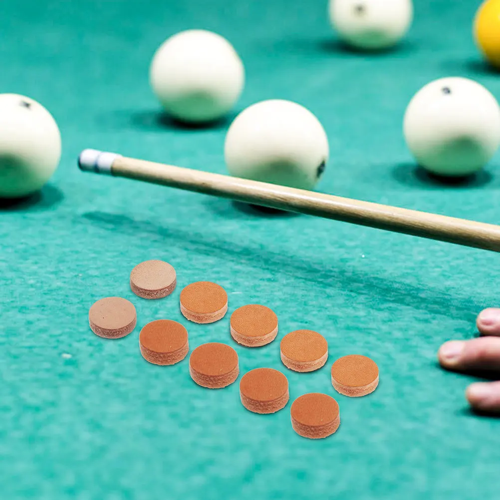 

20pcs Billiard Cue Tips Pool 12mm 13mm Replacement Parts for Cues Accessories Games Entertainment