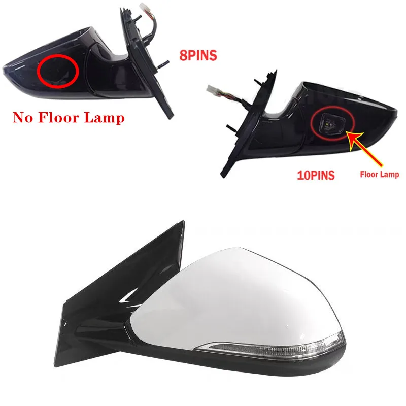 87611-3S250/87621-3S250 Car Power Mirrors Wing Side Mirror For Hyundai Sonata 2015 2016 2017 2018 2019 Electric With Lamp