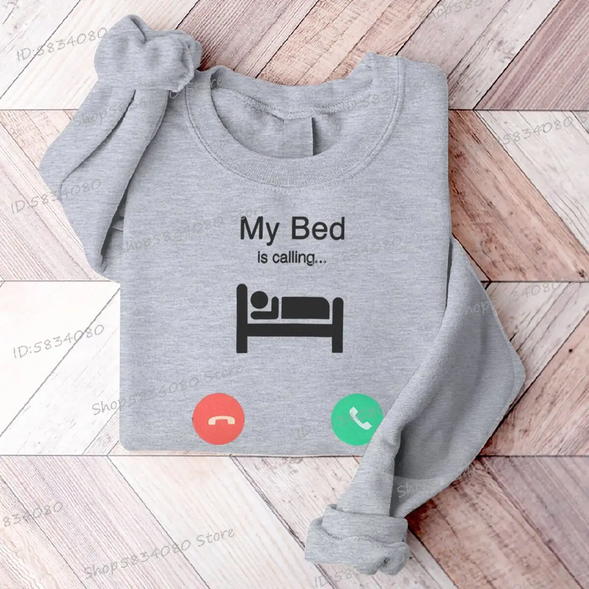 My Bed Is Calling بلوزات جرافيك للرجال والنساء تصميم مكالمة هاتفية مضحك على سويت شيرت بقلنسوة للجنسين ملابس رجالي ونسائية #3