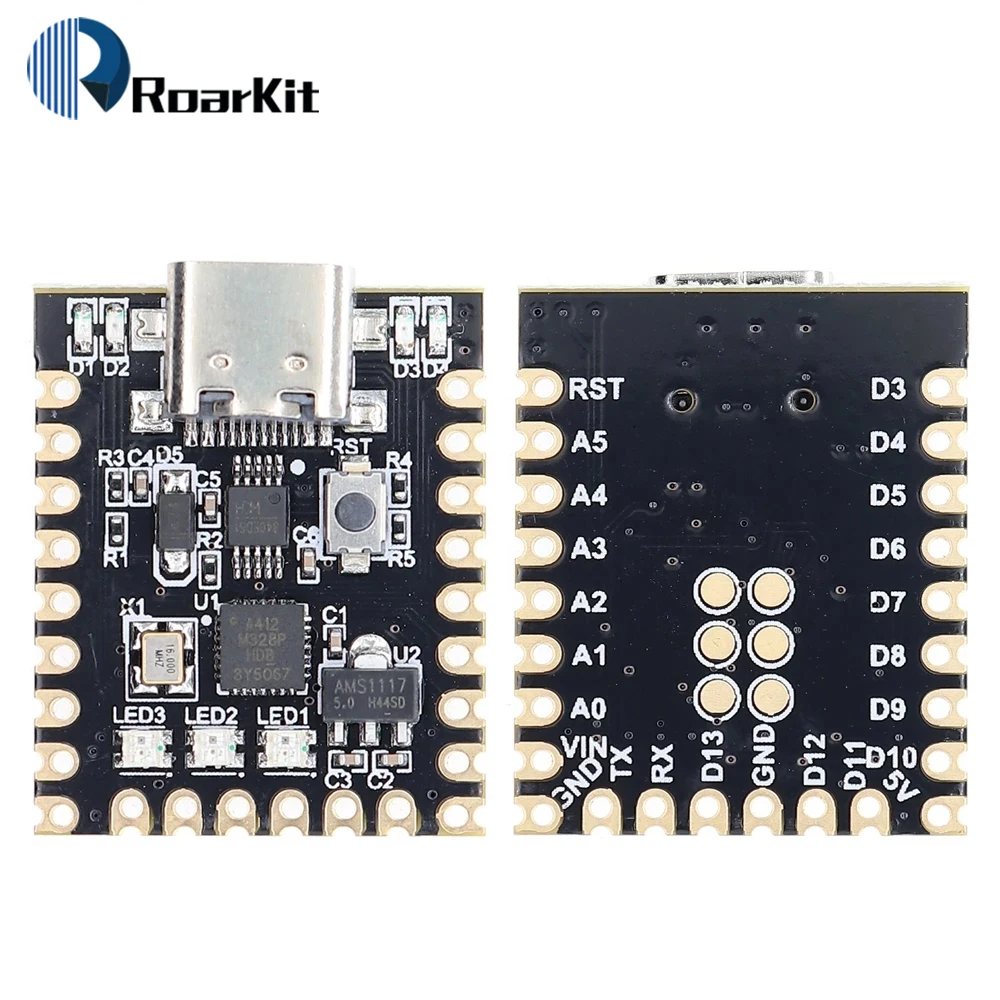 For Arduino Nano Mini Ultra Small Type-C Development Board Atmega328p Chip Ch340 Serial Port