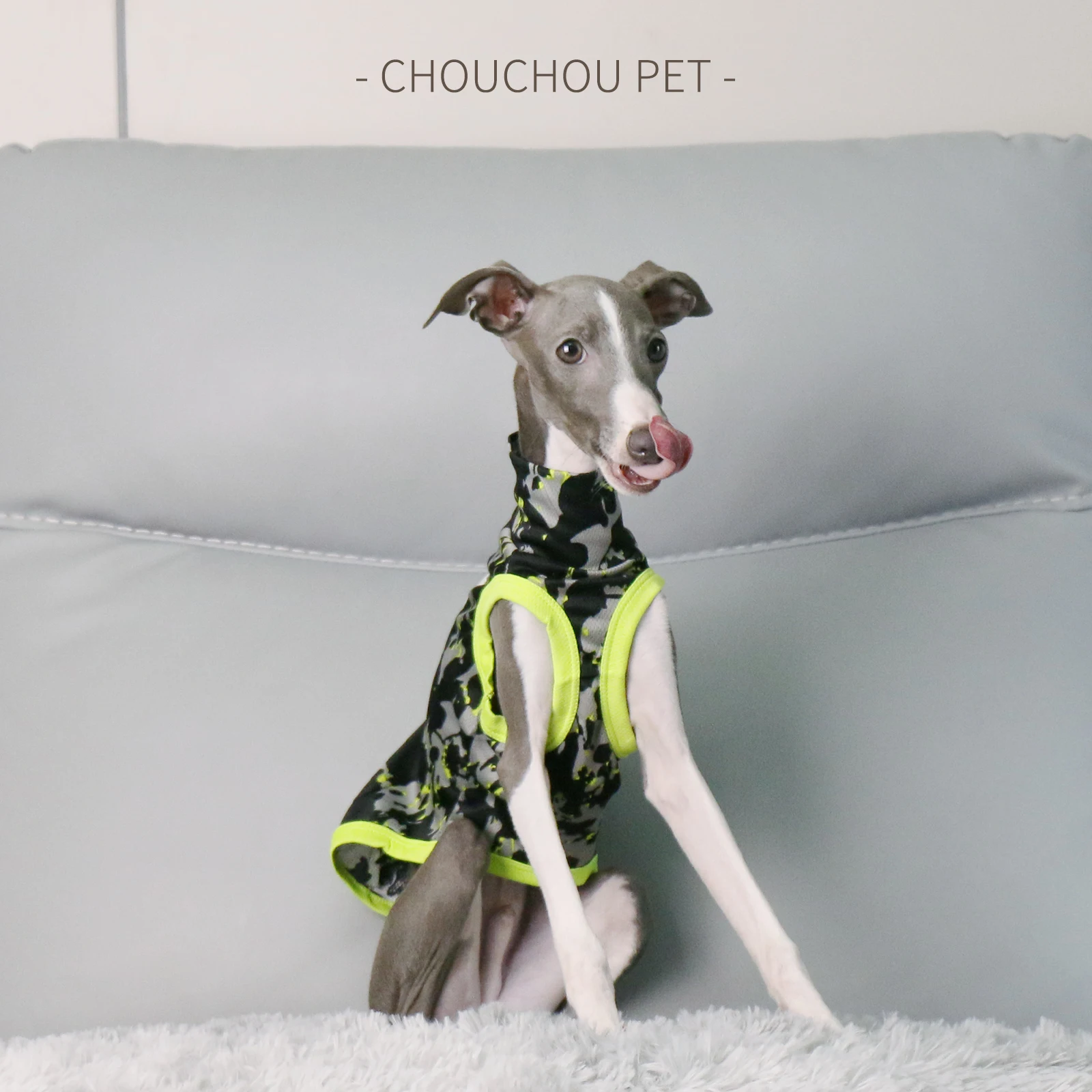 Italian Greyhound Whippet Summer Colorblock Vest Breathable Sunscreen Lightweight Pet Clothes