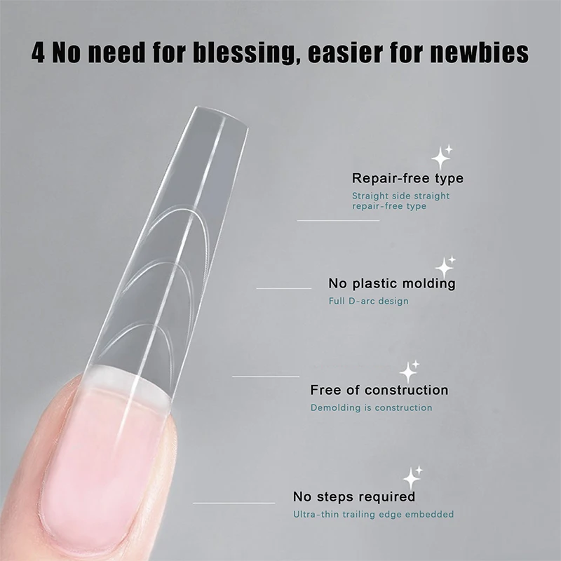 أشكال أظافر مزدوجة 240 قطعة 15 مقاس ملحقات-أشكال مزدوجة أشكال أظافر اللوز قالب علوي قالب سفلي #6