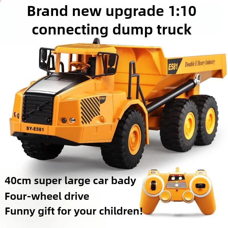 Cool Stuff 1:10 Articulated Dump Rc Truck,Remote Control Car Model,40cmTransport Rc Cars,Monster Truck,Toys for Boys,Funny Gift