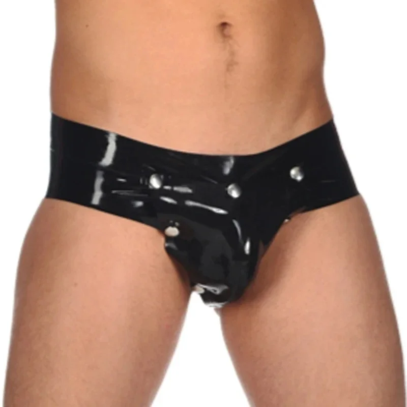 

Latex Briefs Rubber Boxer Shorts with Crotch Piece Handmade Underwear 0.4mm