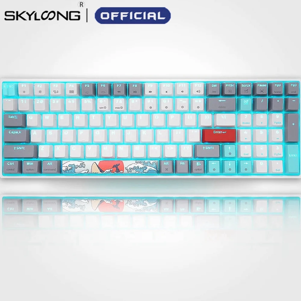 

SKYLOONG SK96 Optical Mechanical Keyboard Programmable Bluetooth Hot Swappable RGB Backlight Gaming Keyboard For Computer Laptop