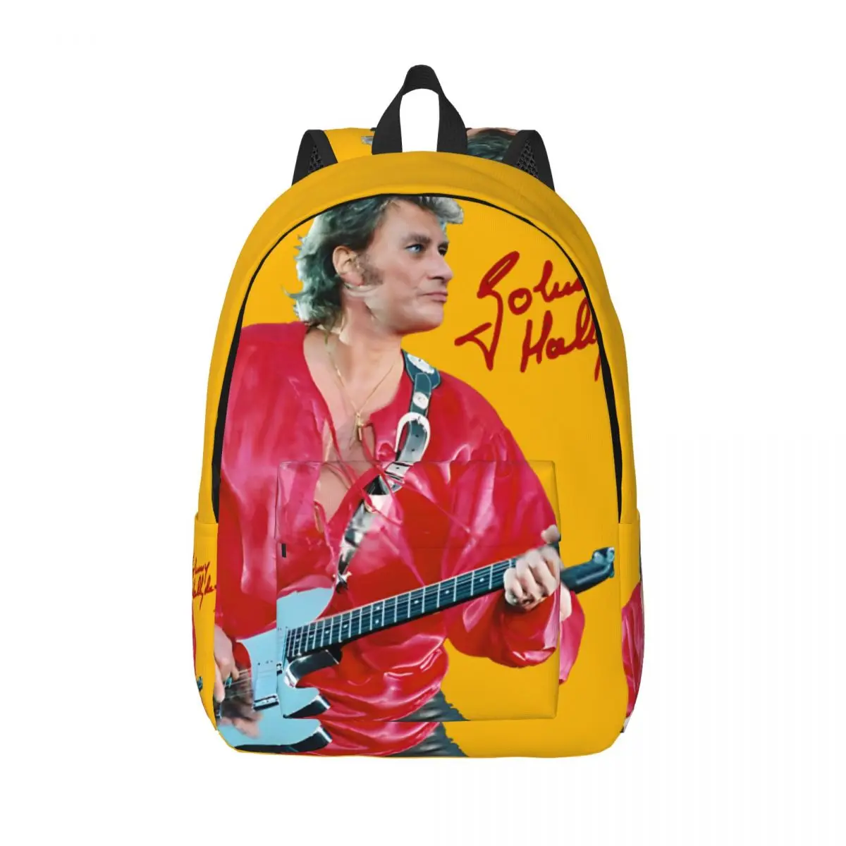 Geschenk Johnny Hallyday signiert robuste Schulter Kindergarten Tasche Johnny Hallyday verstellbaren Riemen für Jungen Mädchen Bücher tasche High School