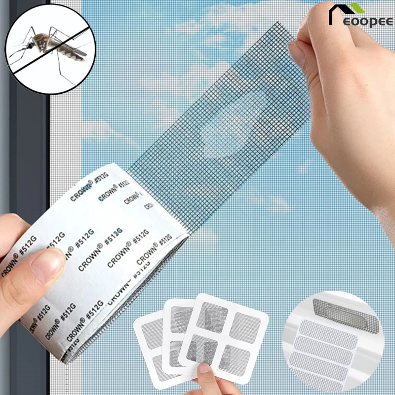 Screen Repair Tape Avoid Insect Fly Door Window Mosquito Net Patch Strong Adhesive Screen Repair Stickers for Repair Holes Tears