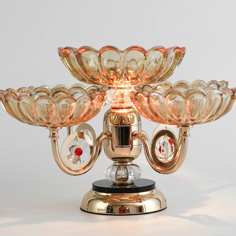 Bandeja de frutas Lotus bandeja de servicio hogar de lujo