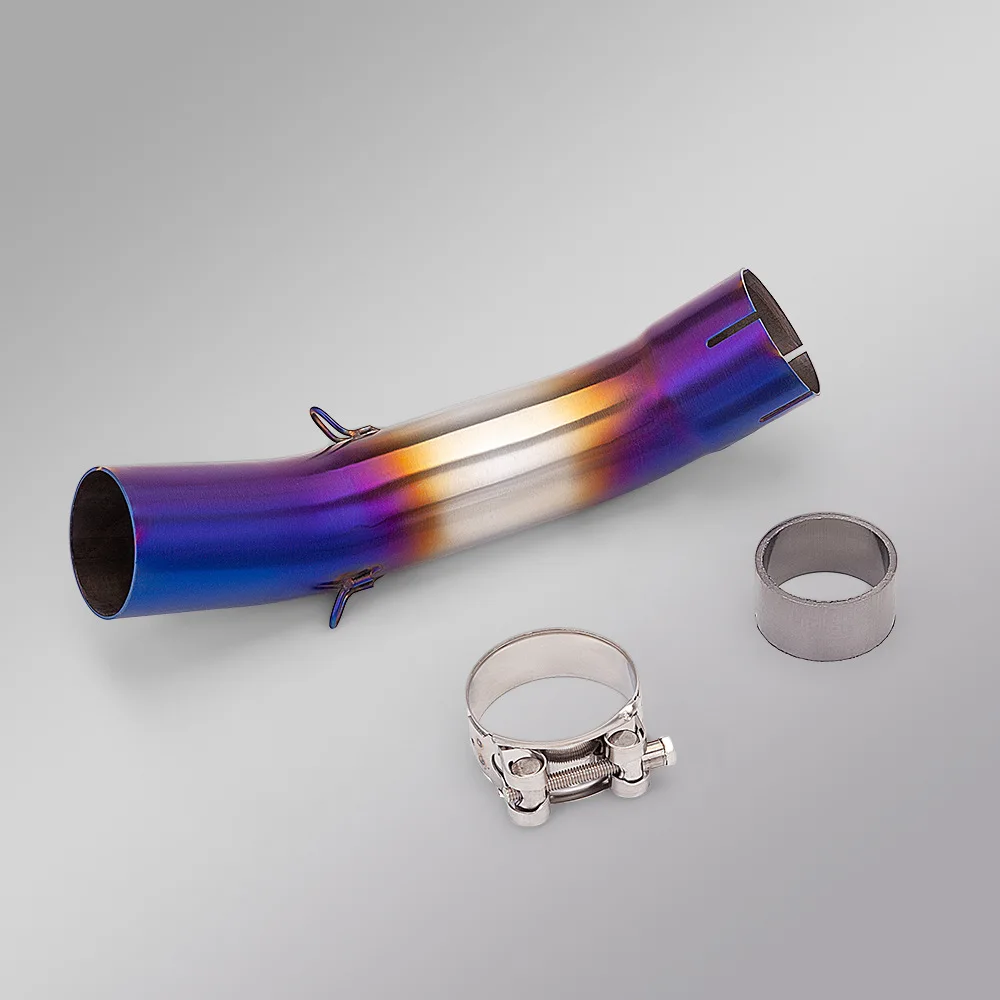 

For KTM Adventure 250 390 2020-2024 Duke 390 250 390ADV Motorcycle Exhaust System Muffler 51MM Blue Mid Link Pipe Escape Slip-On