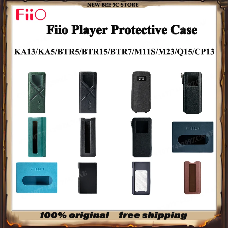 Étui de protection Fiio 100% Original en PU, adapté pour KA13 KA5 JM21 M21 M23 BTR5 BTR15 BTR7 M11S Q15 CP13 QX13 SK-RR11 SK-ECHOMINI Étui de protection Fiio 100% Original en PU, adapté pour KA13 KA5 JM21 M21 M23 BTR5 BTR15 BTR7 M11S Q15 CP13 QX13 SK-RR11 SK-ECHOMINI