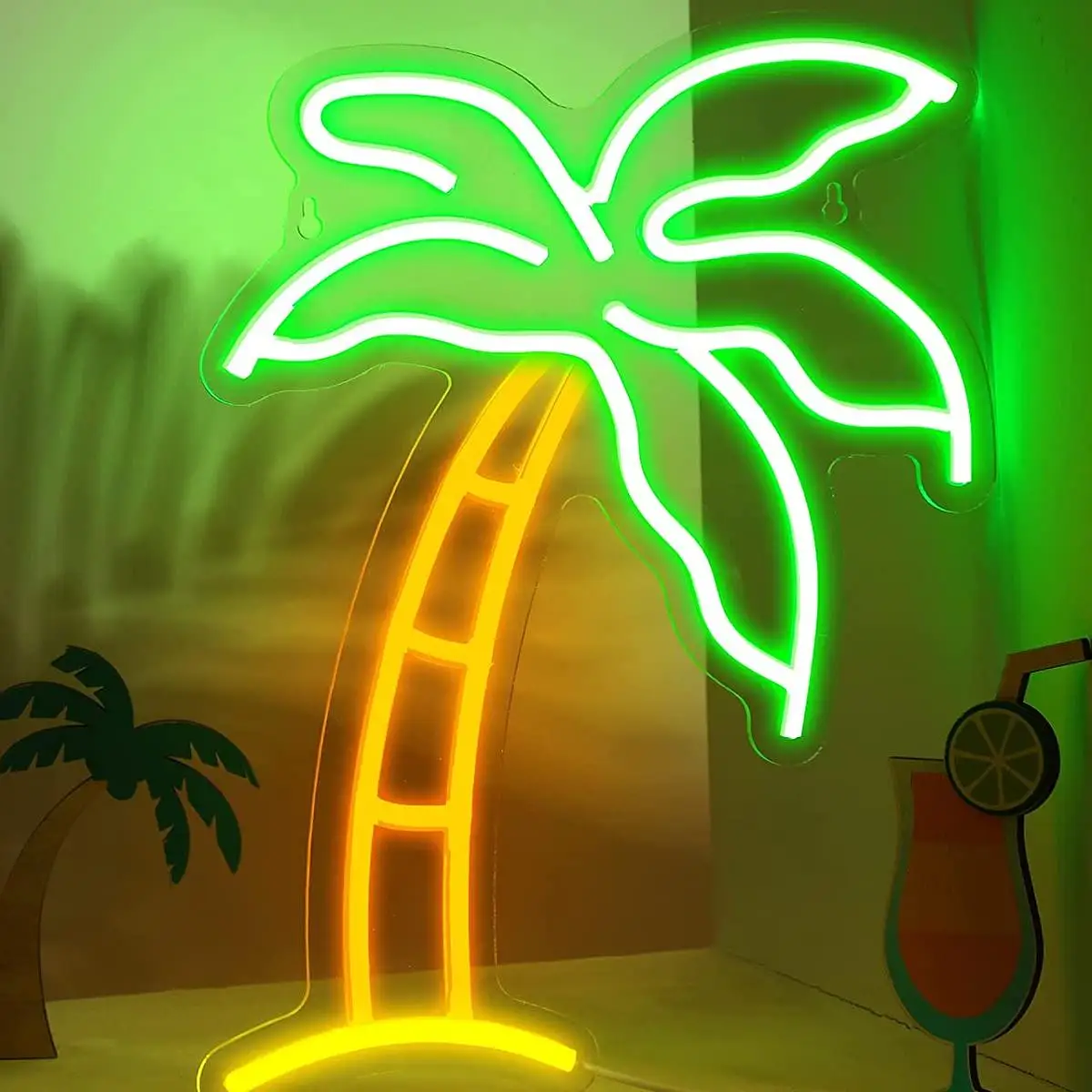 الاستوائية Led نينو تسجيل نينو Usb بالطاقة أضواء تسجيل جدار الفن للأطفال نوم عيد ميلاد شريط ديكور هدايا عيد الميلاد للأطفال #6