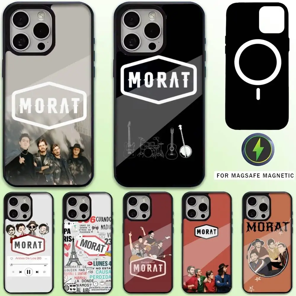 

M-Morat Band Phone Case For iPhone17,16,15,14,13,12,11 Plus,Pro Max Magnetic Magsafe Wireless Charging