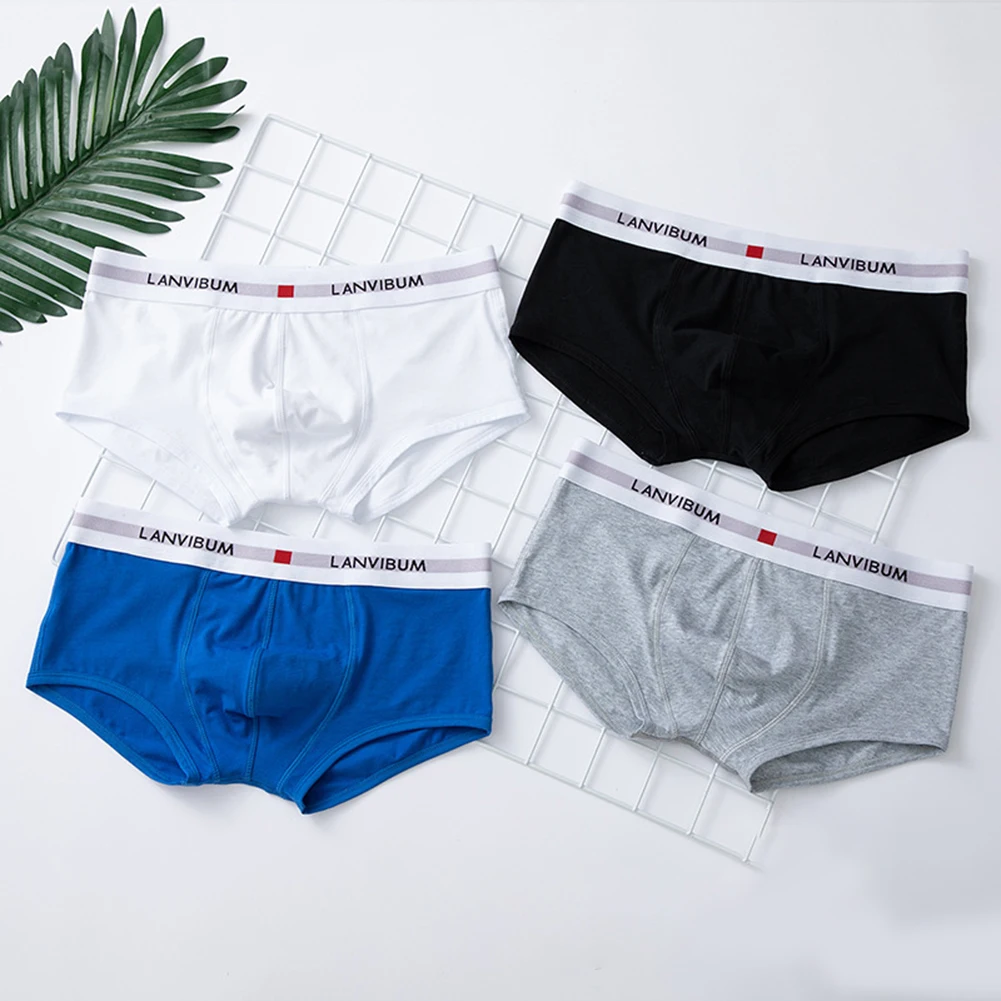 

Мужские хлопковые дышащие трусы-боксеры, мягкие бесшовные трусы-шорты большого размера для взрослых, мужское нижнее белье